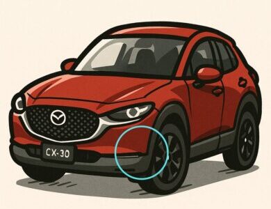 CX-30の擦り傷をDIYで補修！ホルツのタッチアップで色を再現｜手順と失敗談も紹介